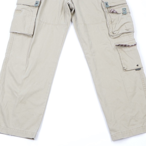Vintage 90s Streetwear Tactical Cargo Pants Tan - Picture 3 of 8